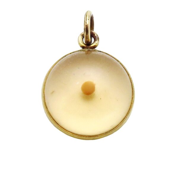 Vintage 12K Gold Filled Mustard Seed *Amulet of Faith* Bible Matthew 17:20 Charm - Picture 1 of 5